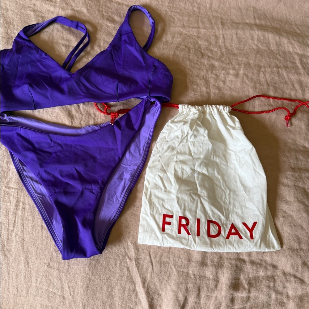 Left On Friday Purple Swimsuit